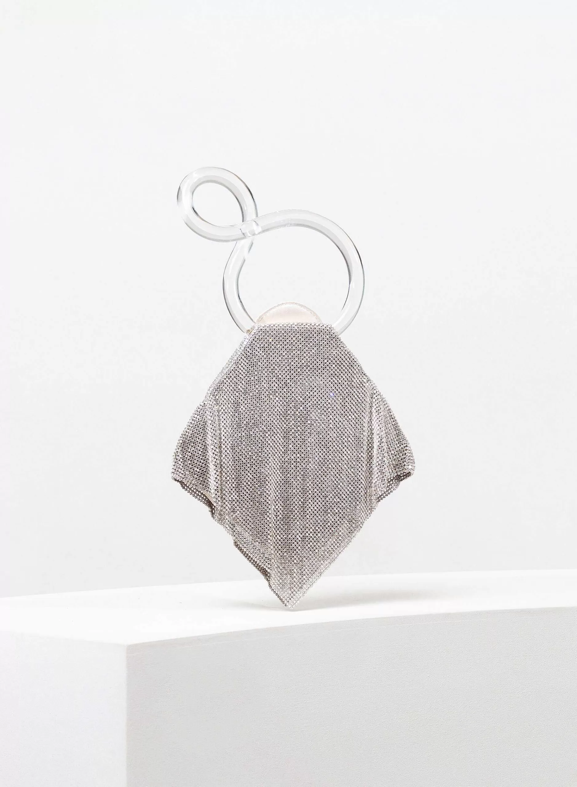 Crystal Bag>Benedetta Bruzziches Casper Little Crystal On Silver