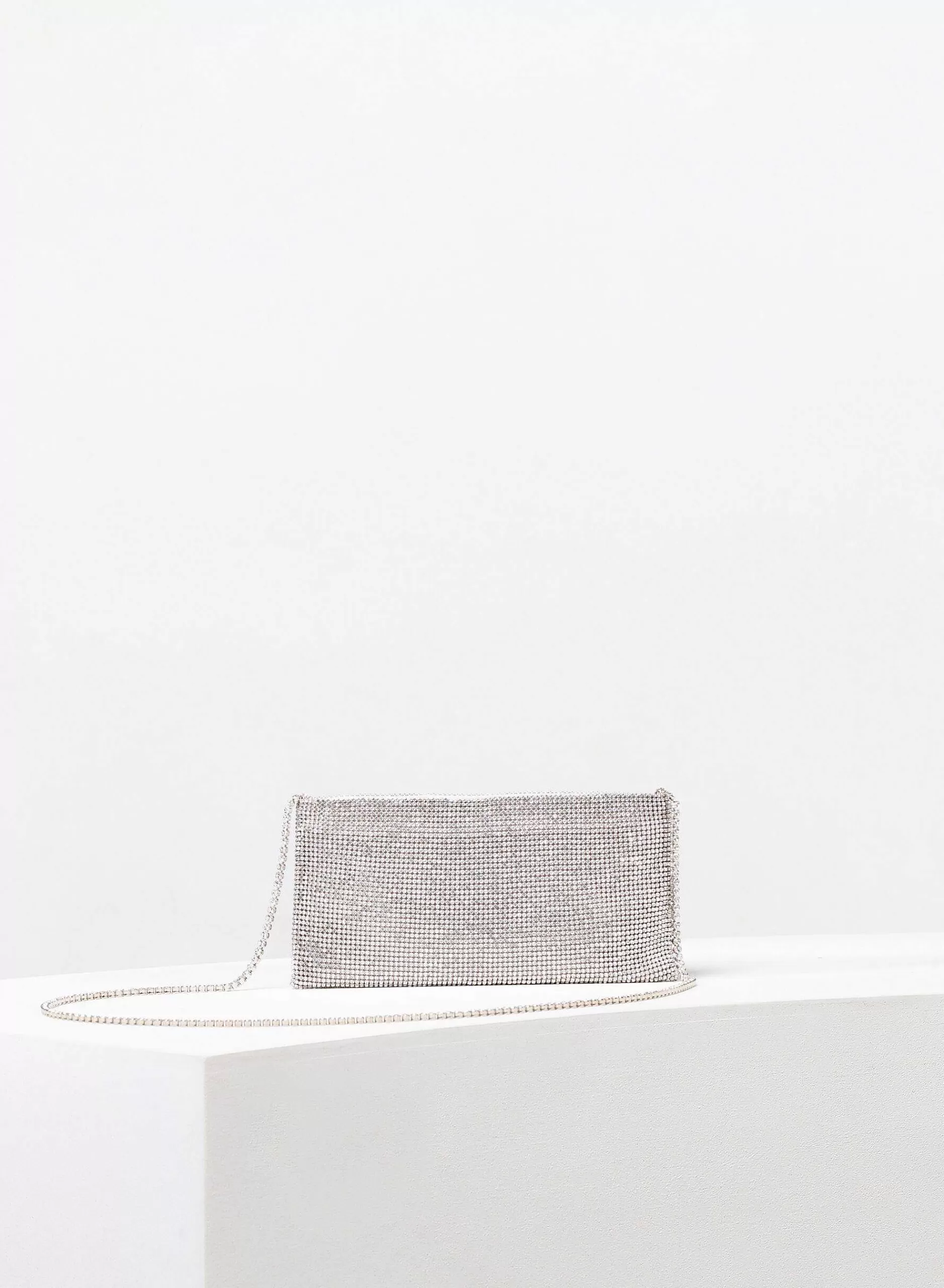 Mini Bags>Benedetta Bruzziches Your Best Friend Crystal On Silver