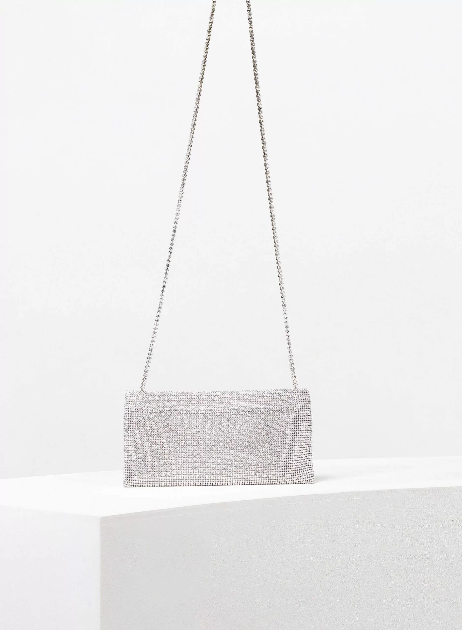 Mini Bags>Benedetta Bruzziches Your Best Friend Crystal On Silver