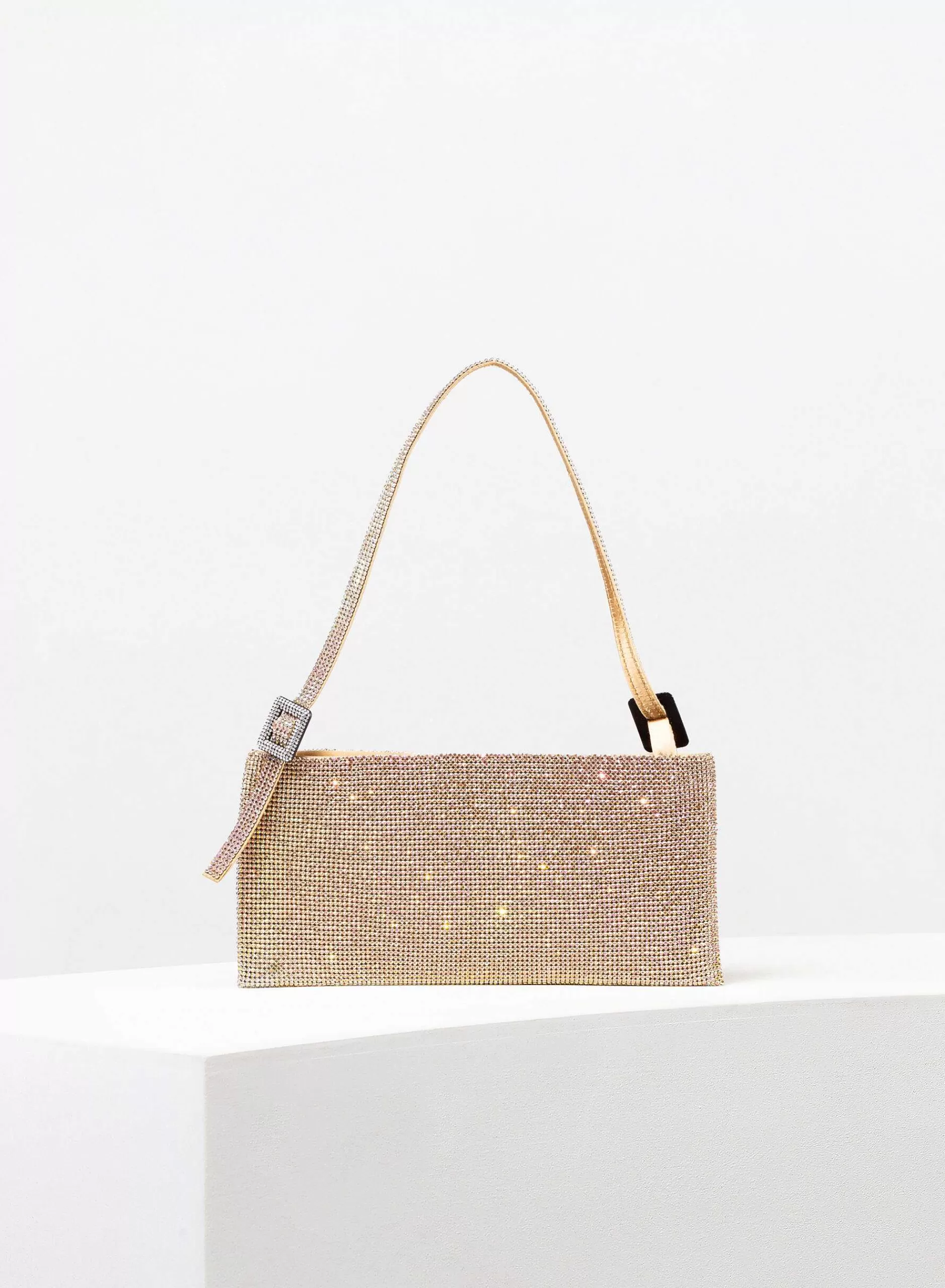 Crystal Bag>Benedetta Bruzziches Your Best Friend La Grande Golden Gun