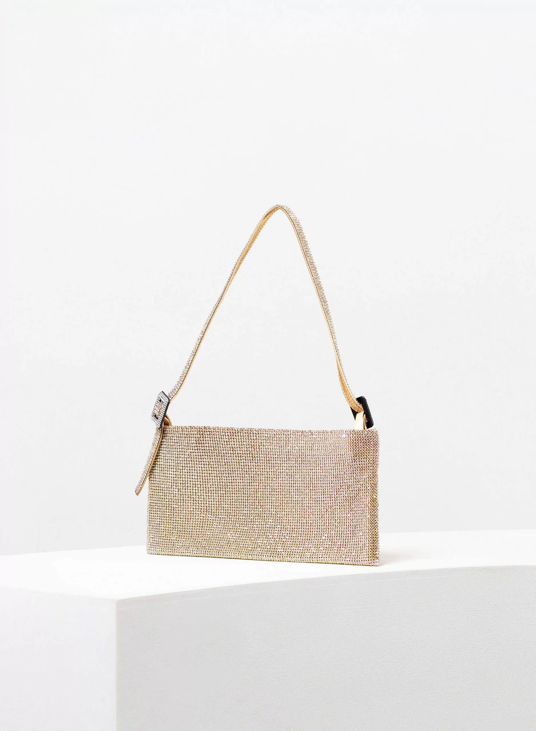 Crystal Bag>Benedetta Bruzziches Your Best Friend La Grande Golden Gun